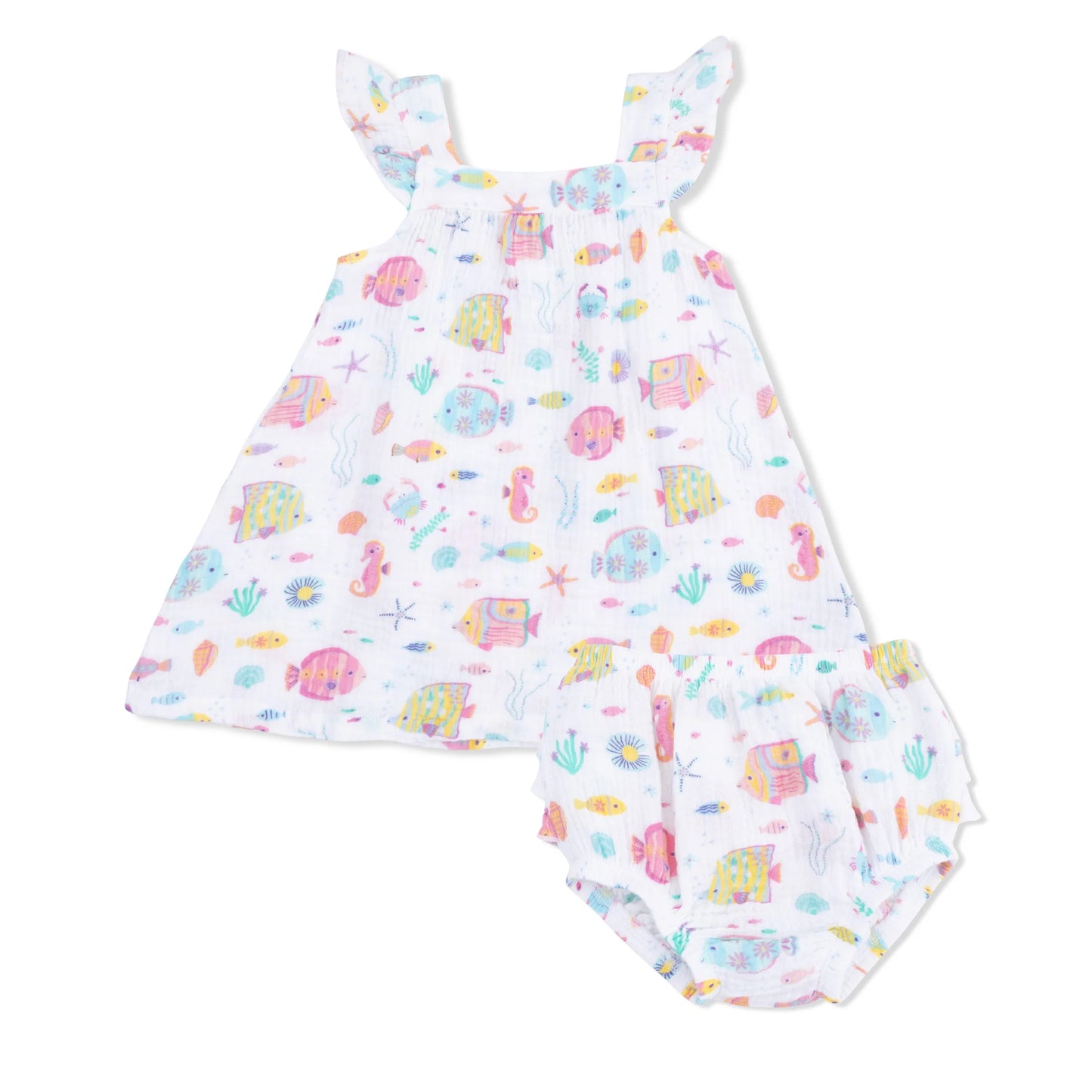 SUNNY CORAL REEF FISH SUNDRESS