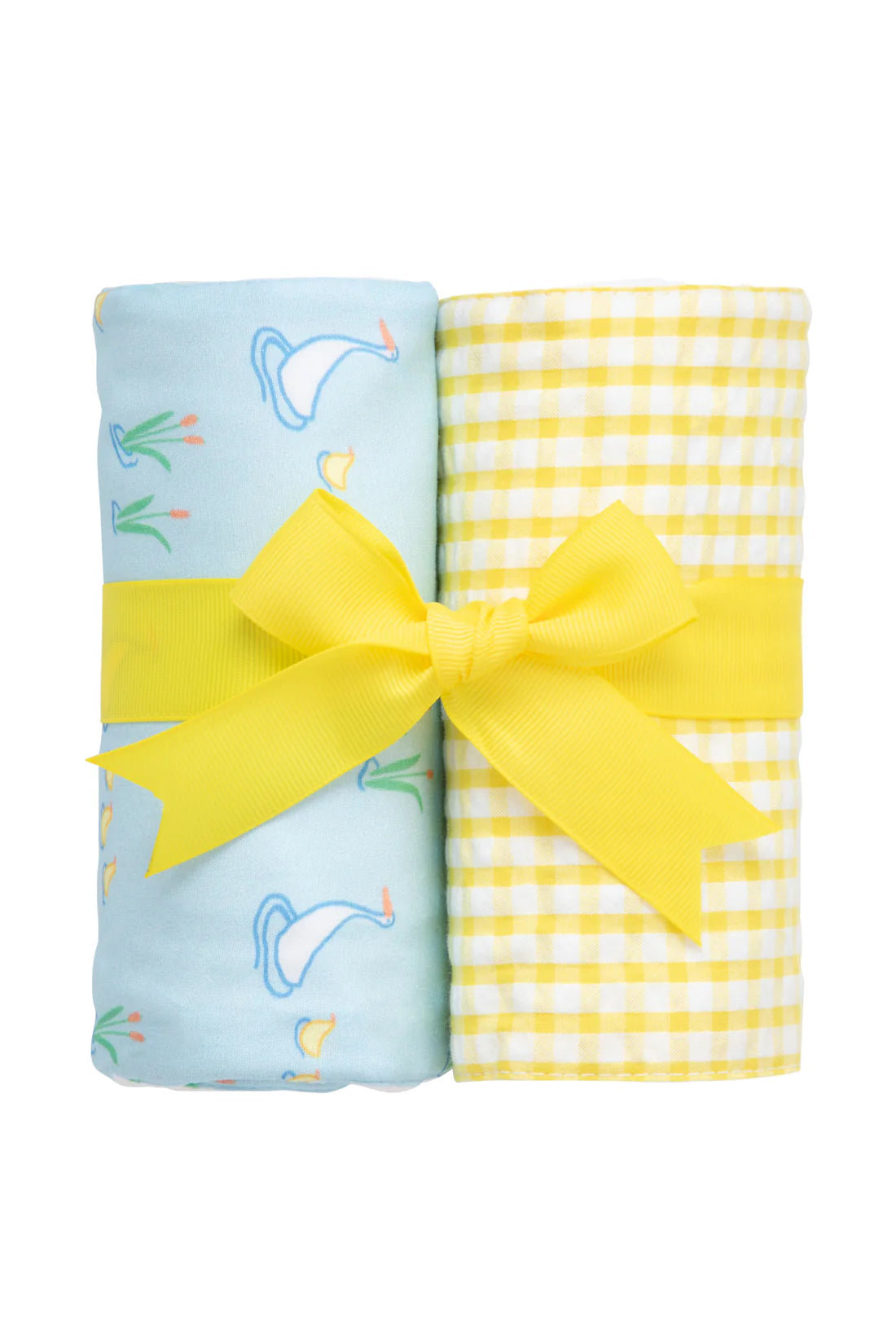 YELLOW DUCKS SET OF 2 BURPS