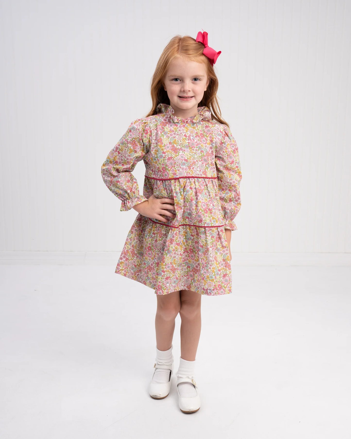 ZOE DRESS RASPBERRY FLORAL