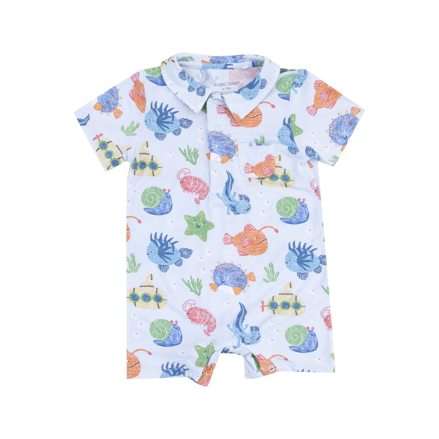 CUTE OCEAN CREATURES POLO SHORTIE