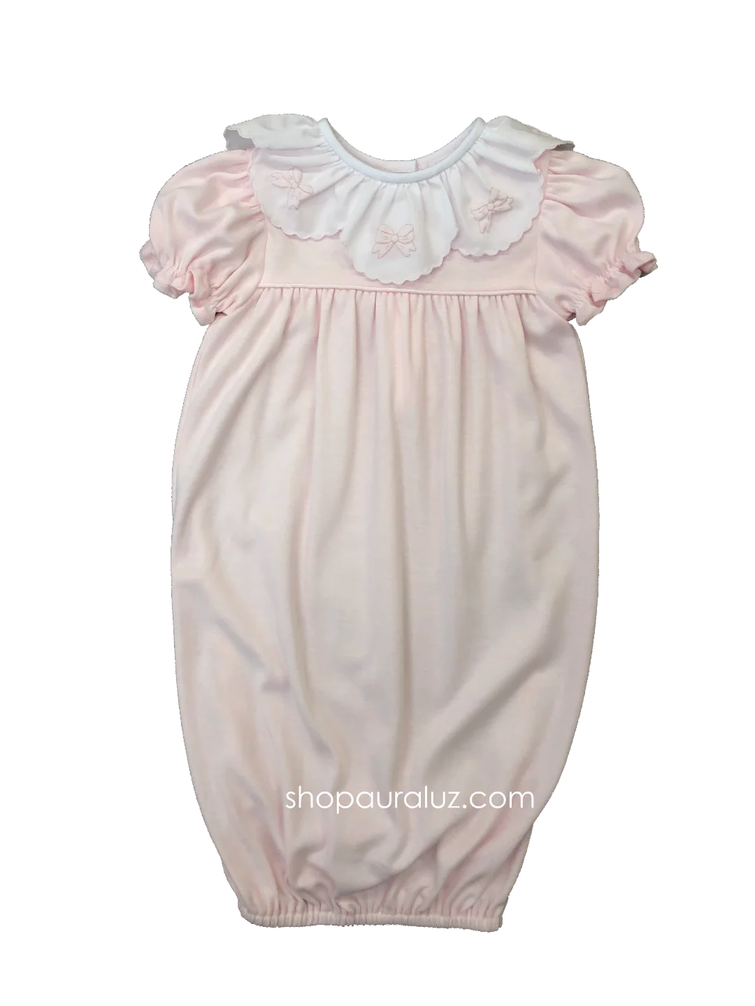 KNIT SAC BOW RIBBONS PINK