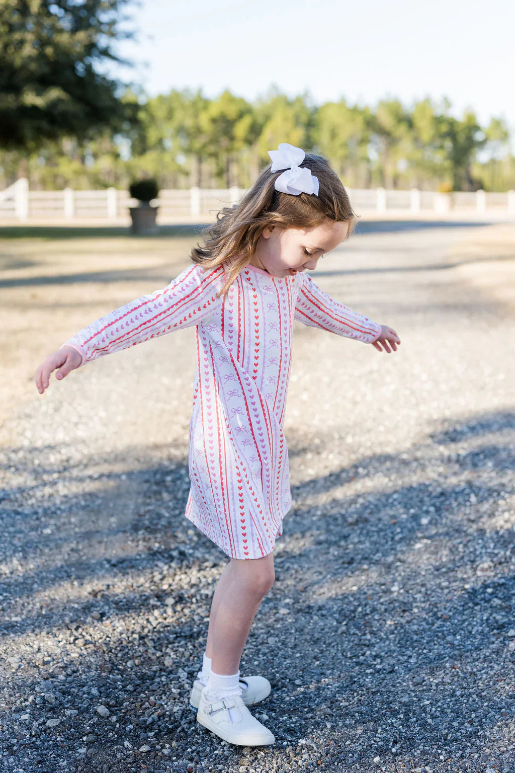 PLAY DRESS SCALLOPS AND HEARTS