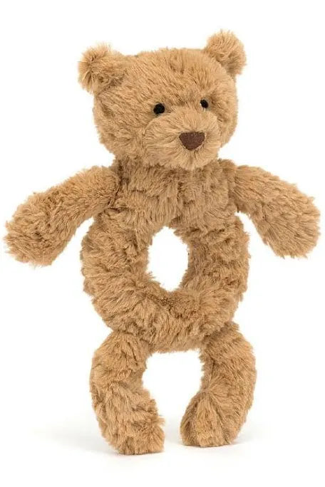 BARTHOLOMEW BEAR RING RATTLE