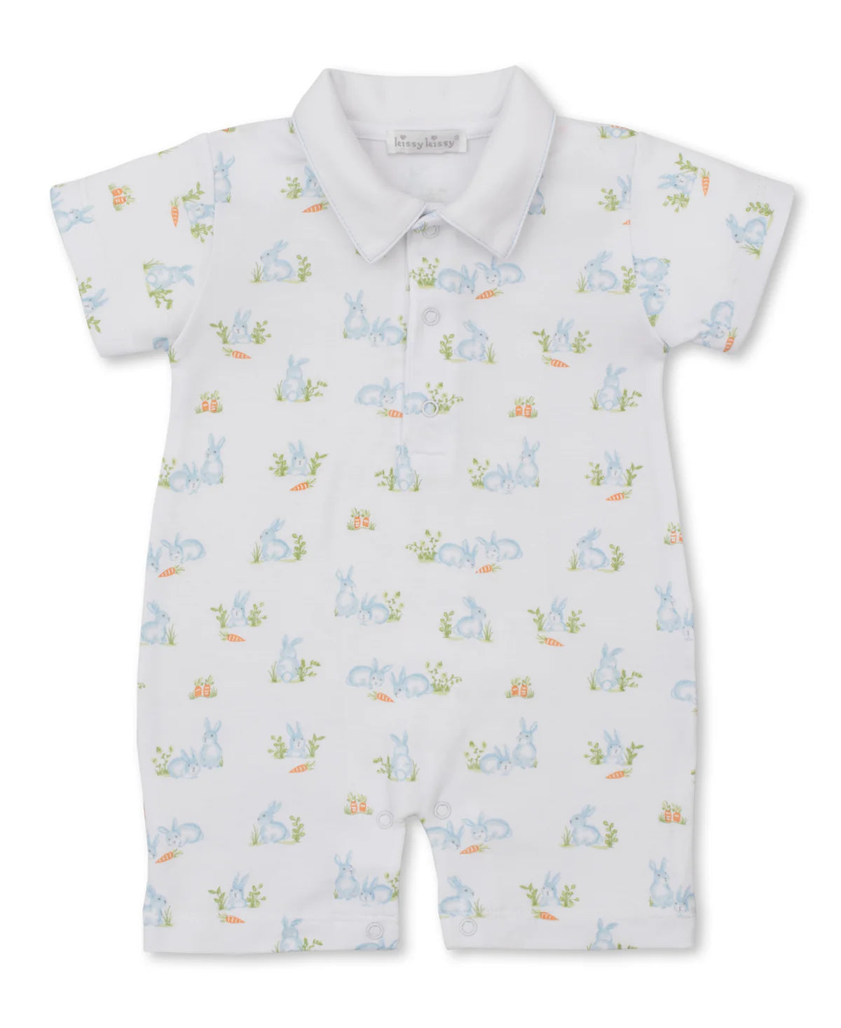 BUNNY PATCH BLUE PLAYSUIT