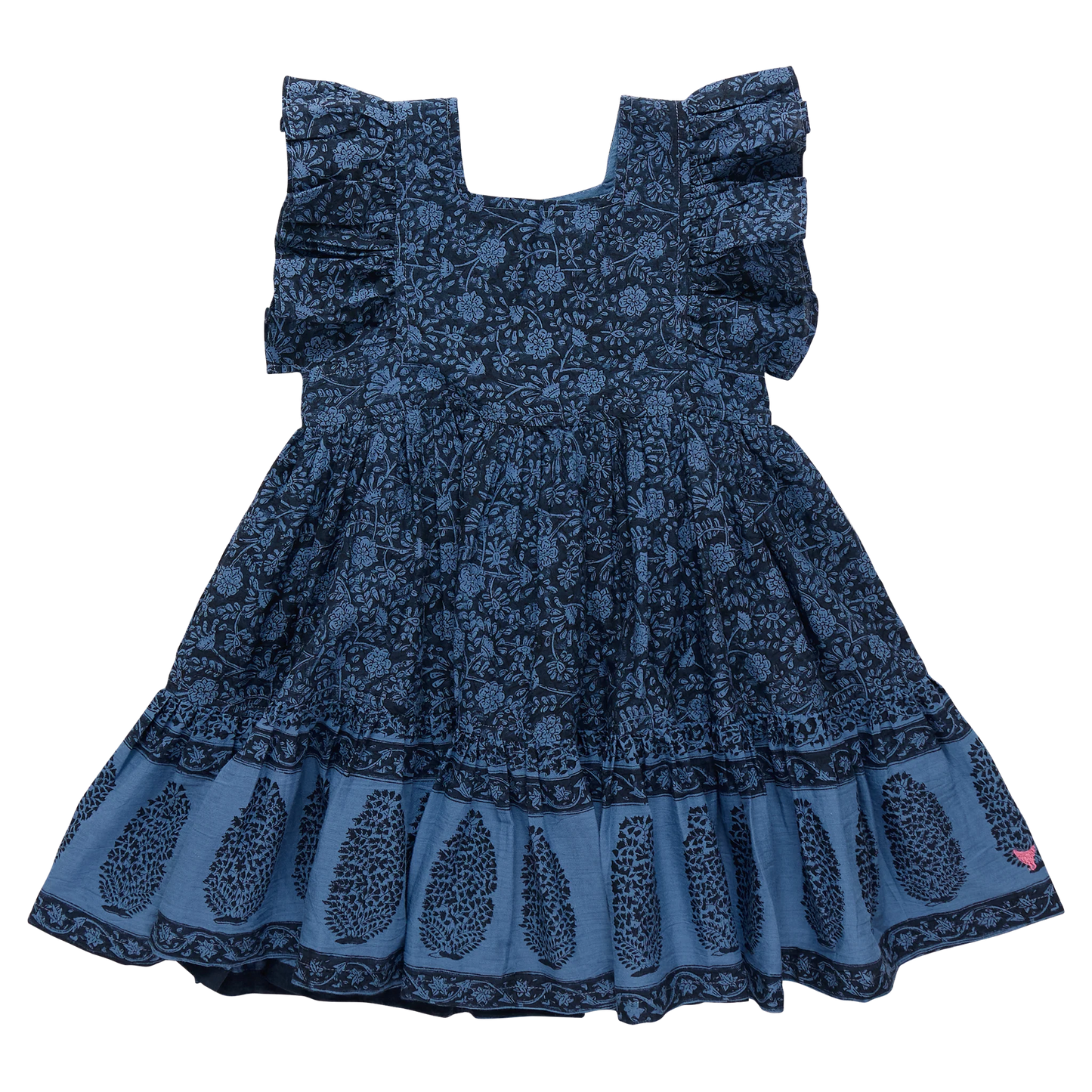 ELSIE DRESS STELLAR BLUE GARDEN FLORAL
