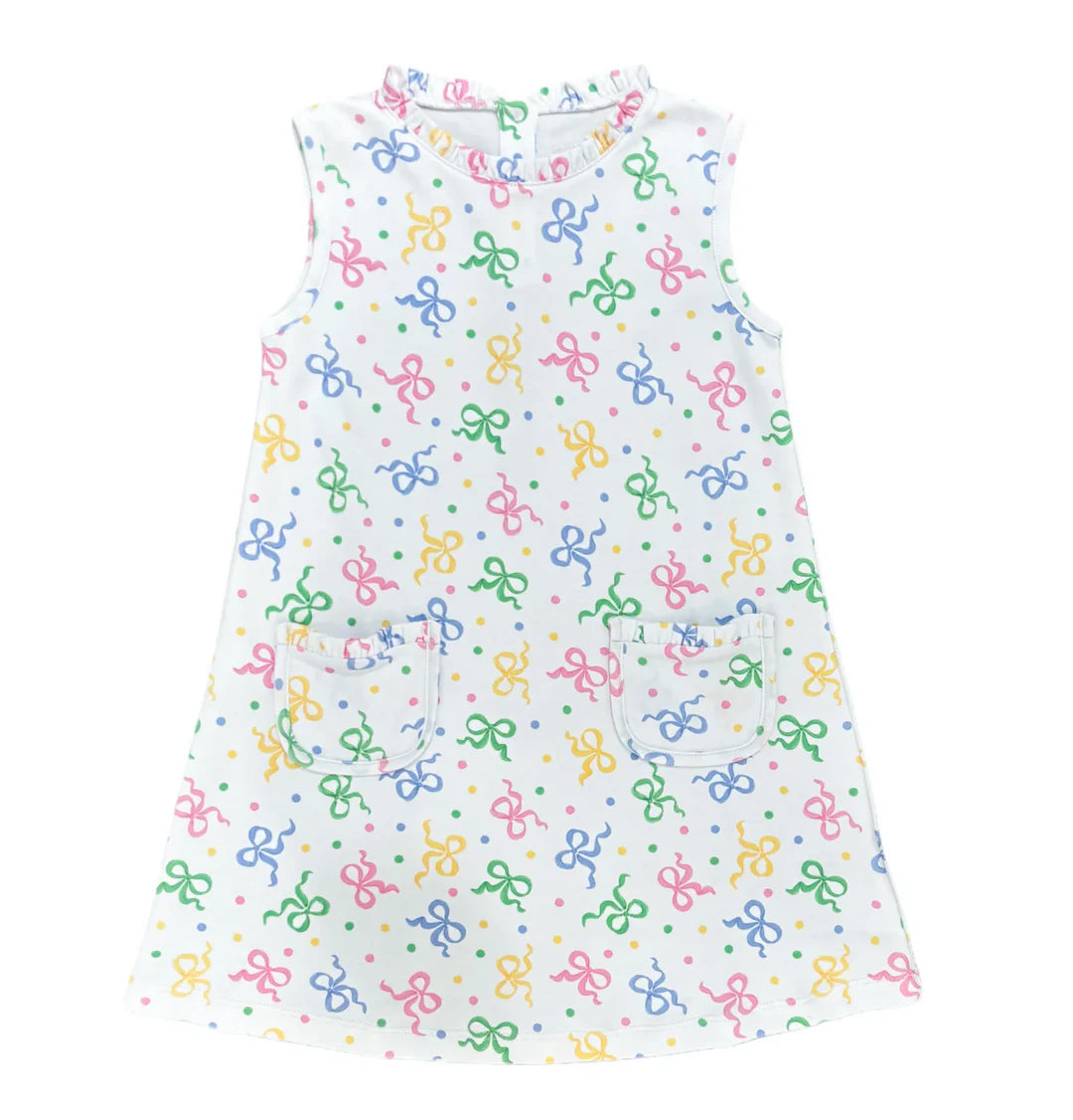 MARGOT DRESS PASTEL BOWS