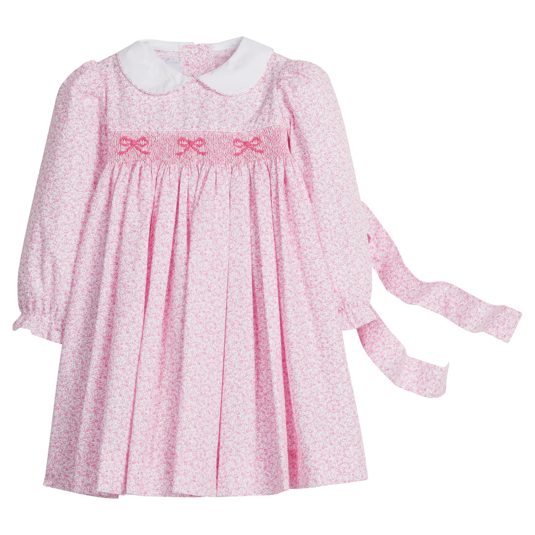 SMOCKED NATALIE DRESS PINK VININGS