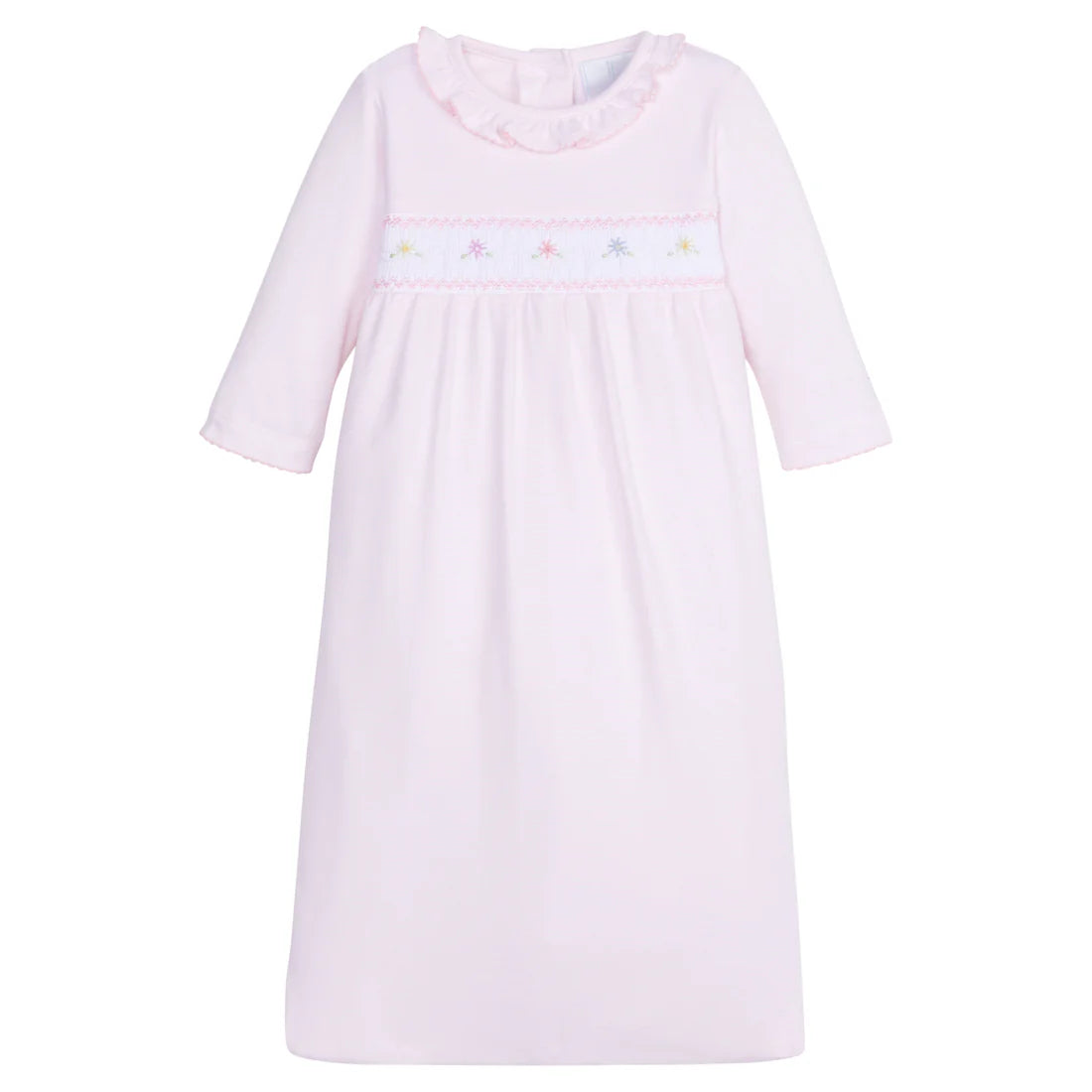 SMOCKED NEWBORN GOWN