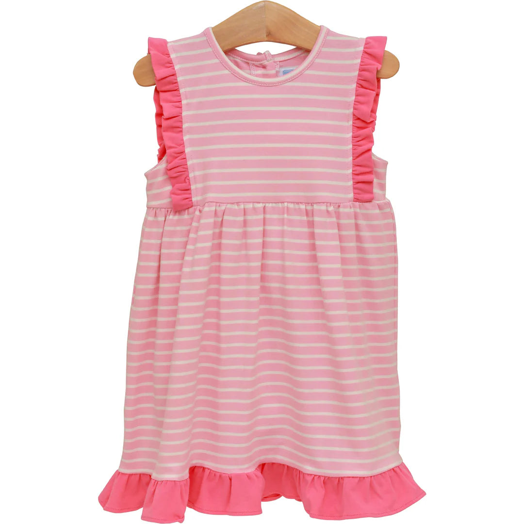 JOSIE DRESS LT PINK STRIPE/PINK