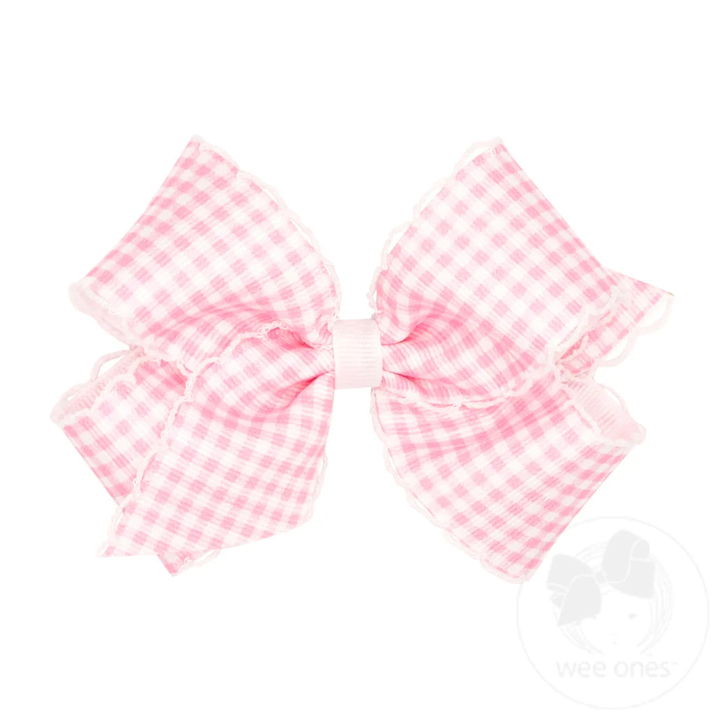 WEE ONES MEDIUM GINGHAM MOONSTITCH