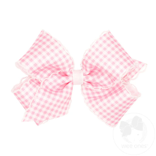 WEE ONES MEDIUM GINGHAM MOONSTITCH