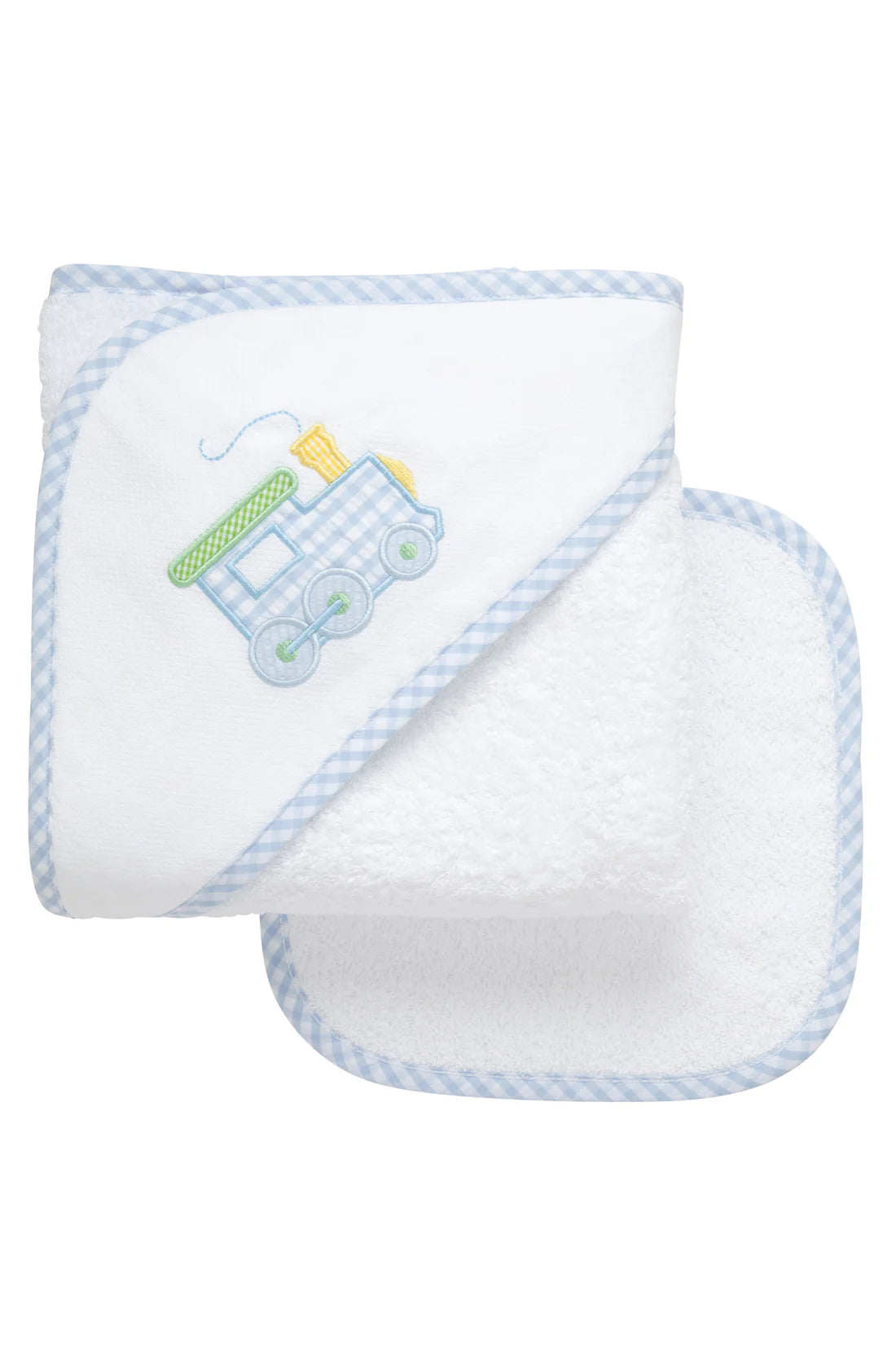 TRAIN HOODED TOWEL SET