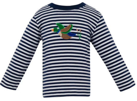 Navy Stripe Mallard Set
