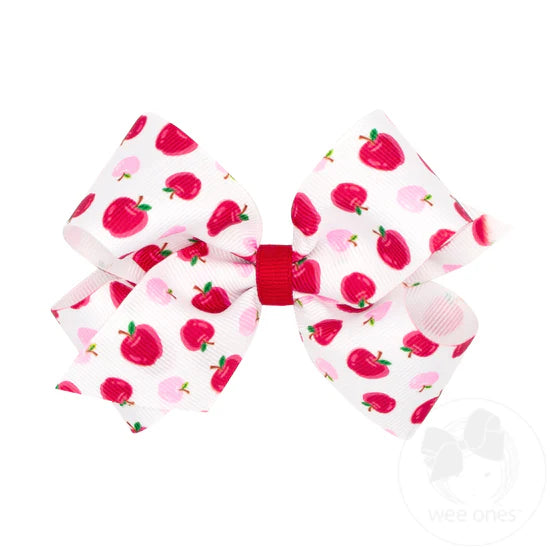 MED BACK TO SCHOOL PRINT BOW