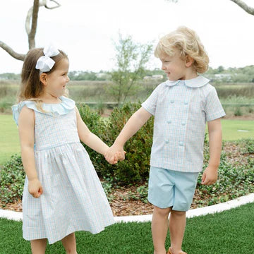 PRINCETON PLAID DRESSY SHORT SET