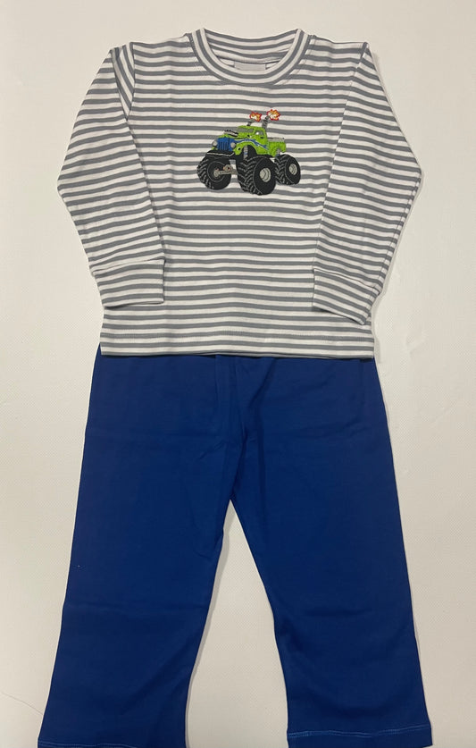 FLAME THROWER GREY SHIRT SET