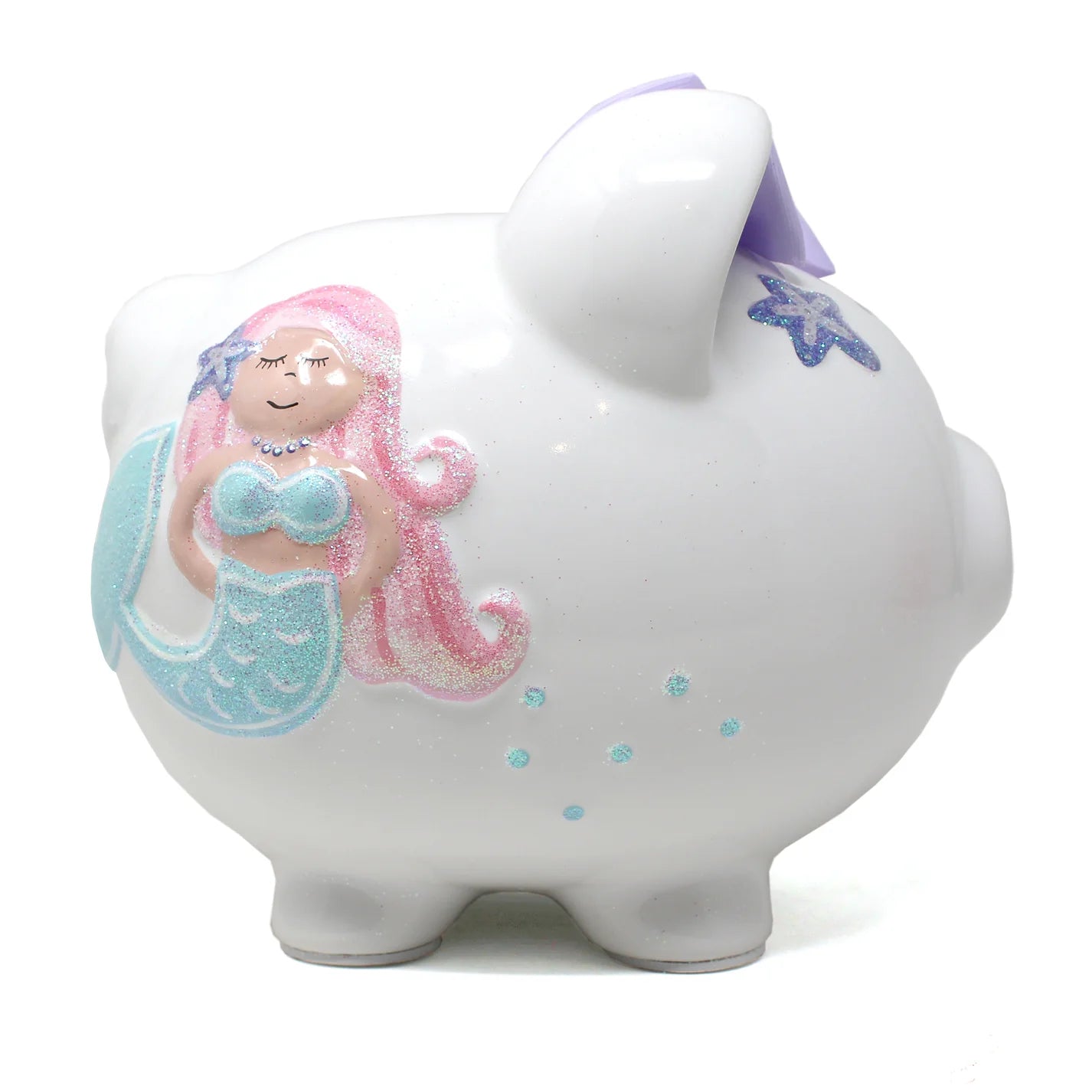 HANDPAINTED MERMAID PIGGY BANK