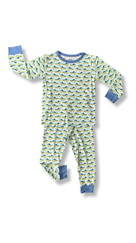 DOLPHIN DANCE BLUE LS PANT SET