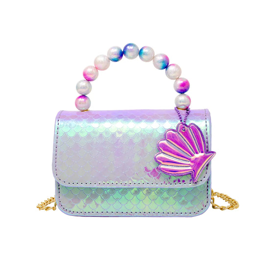 MERMAID SEASHELL BAG PURPLE