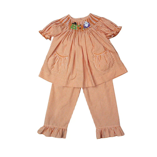 "BOO" Bishop Dress w/ruffle pants