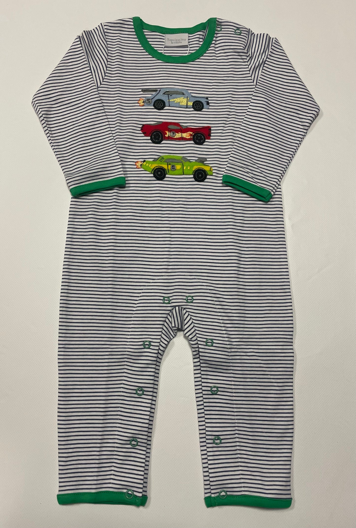 STRIPED RACING CARS COVERALL