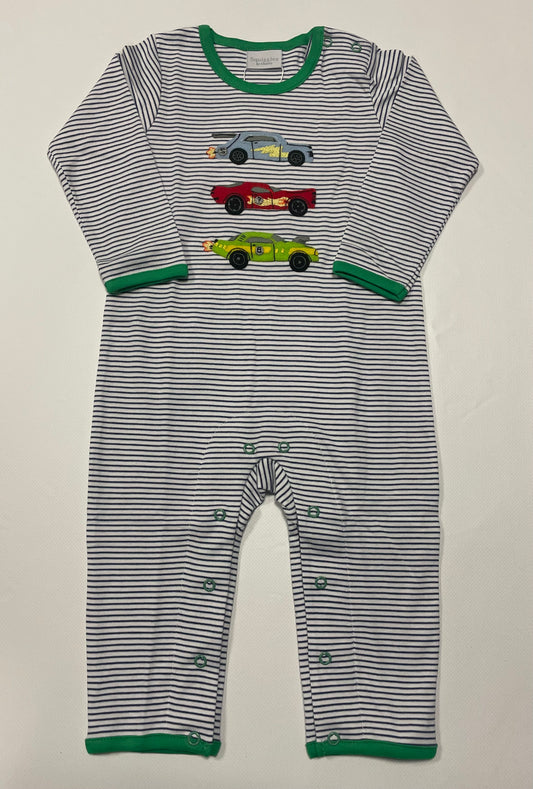STRIPED RACING CARS COVERALL