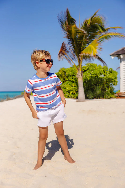 CARTER CREWNECK BLUE RED STRIPE