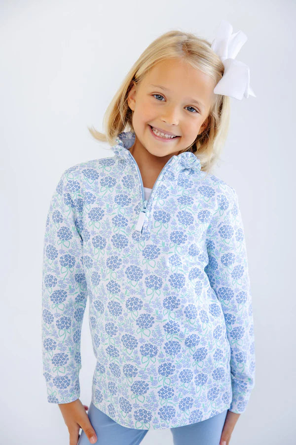 CANTER COLLAR HALFZIP HYDRANGEAS