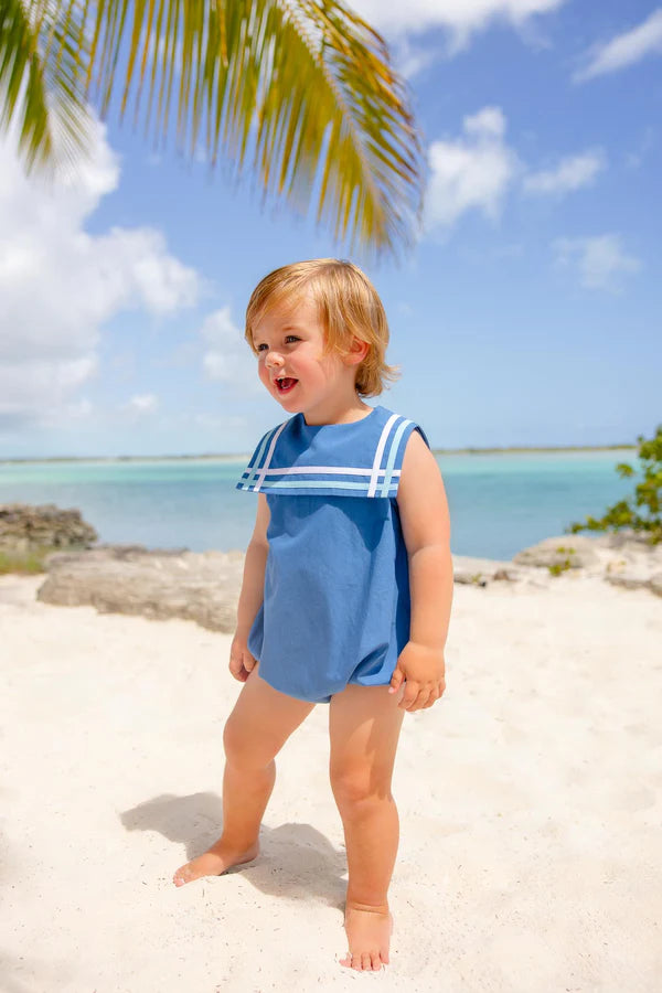 TOWNES TOP SAIL BUBBLE WOOD BOAT BLUE