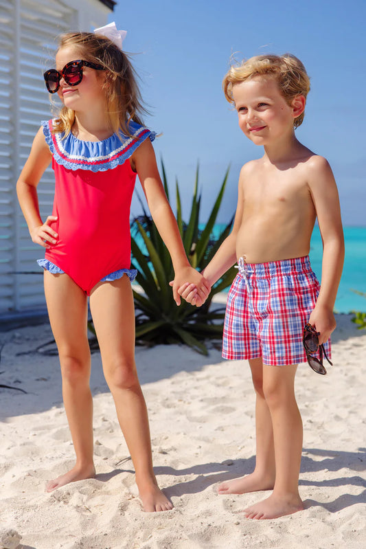 TORTOLA SWIM LAWN PARTY PLAID