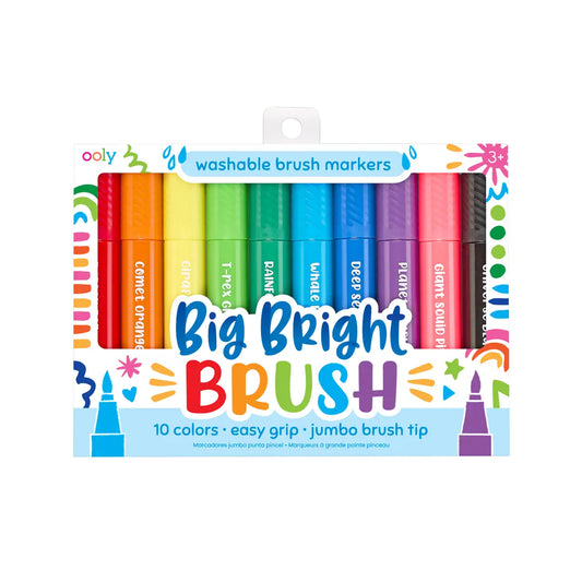 Big Bright Brush Markers - 10pc