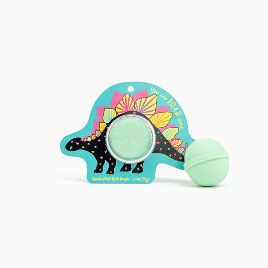 Stegosaurus Dinosaur Clamshell Bath Bomb