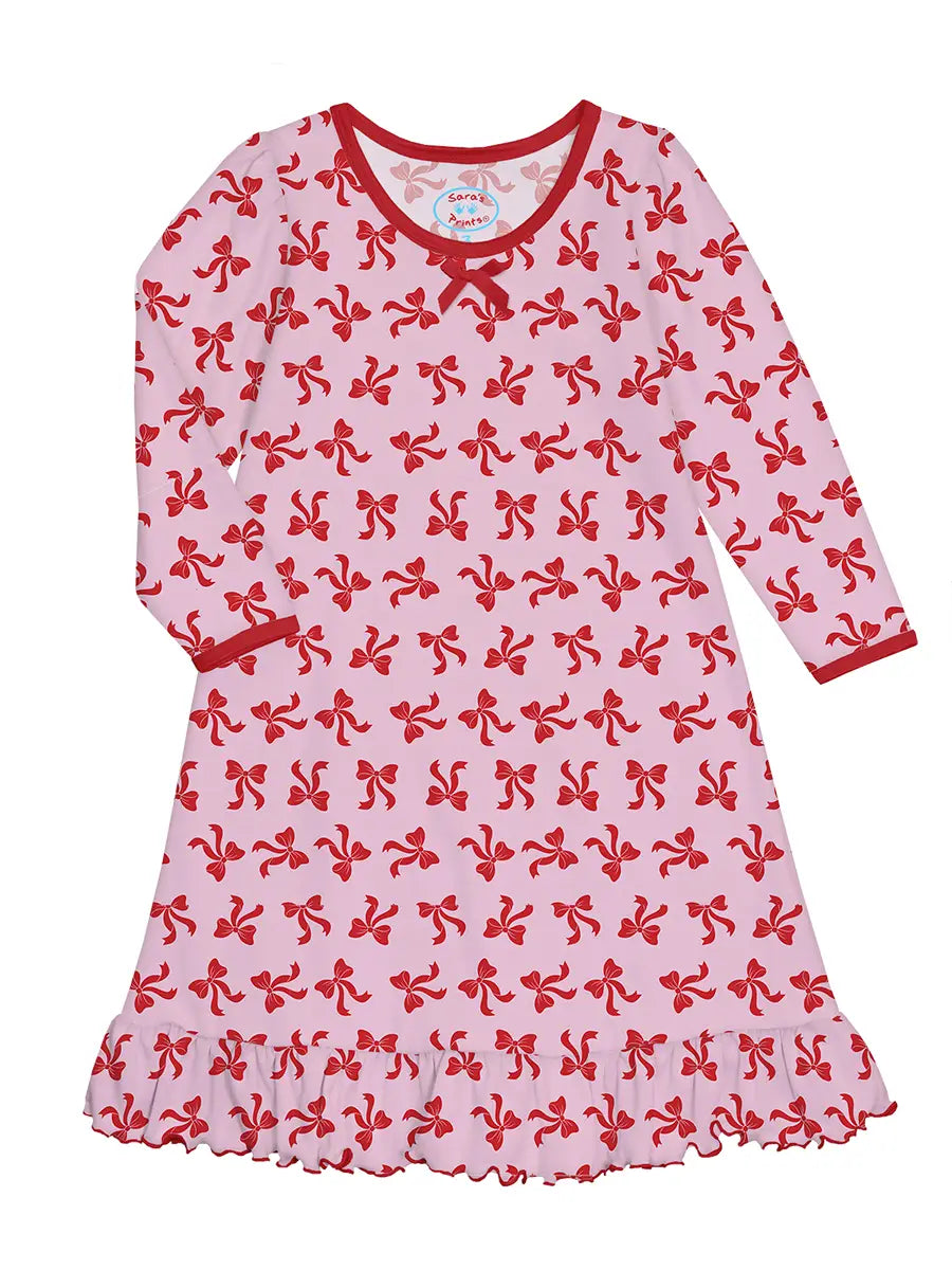 BOWS TWIRL NIGHTGOWN
