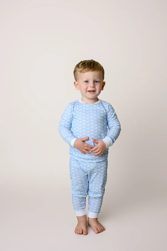 BLUE HUNTERS PRINT PJ SET