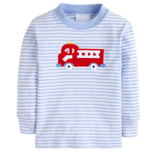 APPLIQUE SHIRT FIRETRUCK