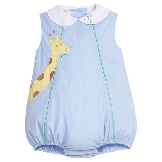 APRON BUBBLE BLUE GIRAFFE