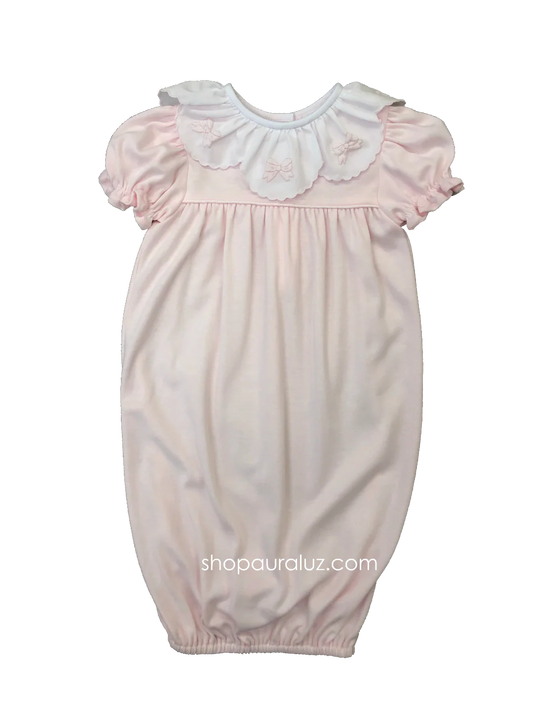 KNIT SAC BOW RIBBONS PINK