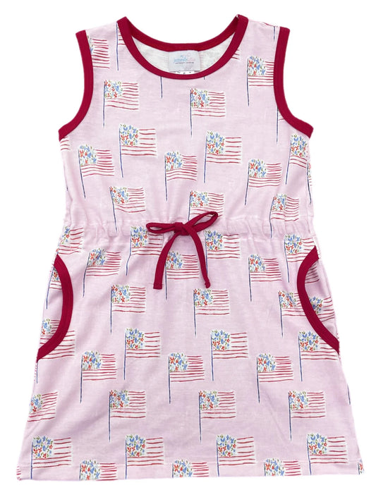 CAMILLE DRESS PATRIOTIC FLAGS