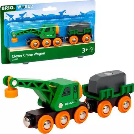 BRIO CLEVER CRAIN WAGON