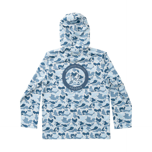 PERFORMANCE HOODIE BLUE BP CAMO