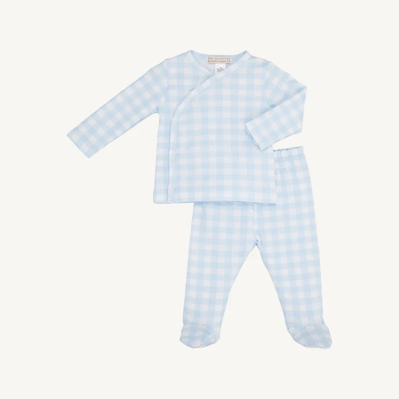 CAMERON CROSS-FRONT SET BLUE GING