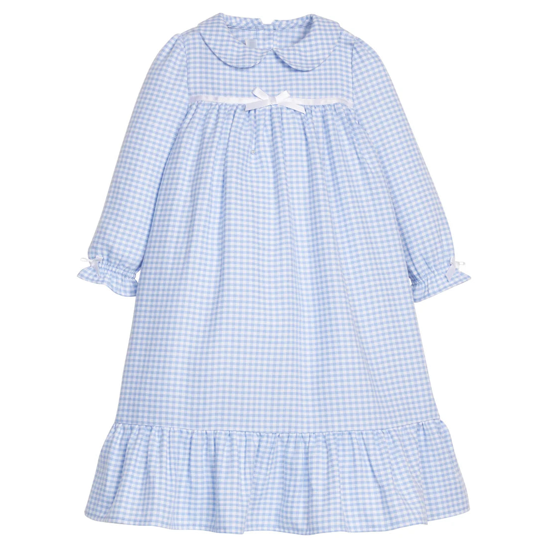 CLASSIC NIGHTGOWN LIGHT BLUE GINGHAM