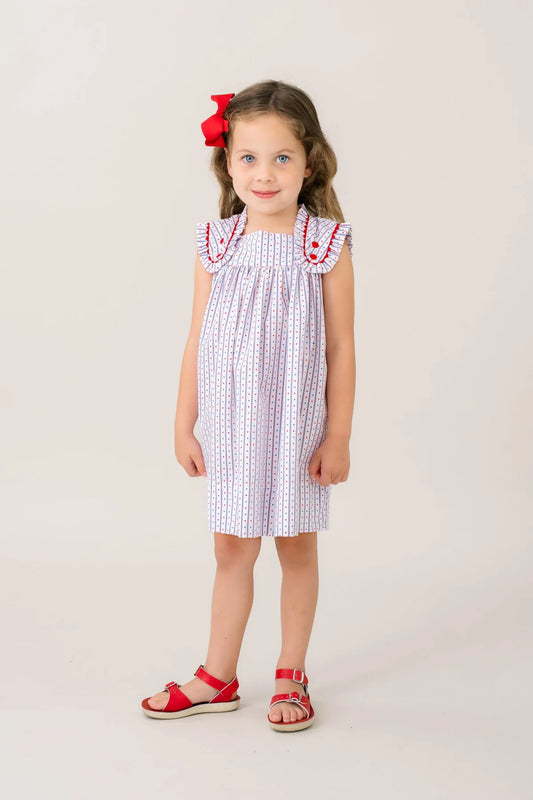 FRANCES FLAP DRESS ALL AMERICAN