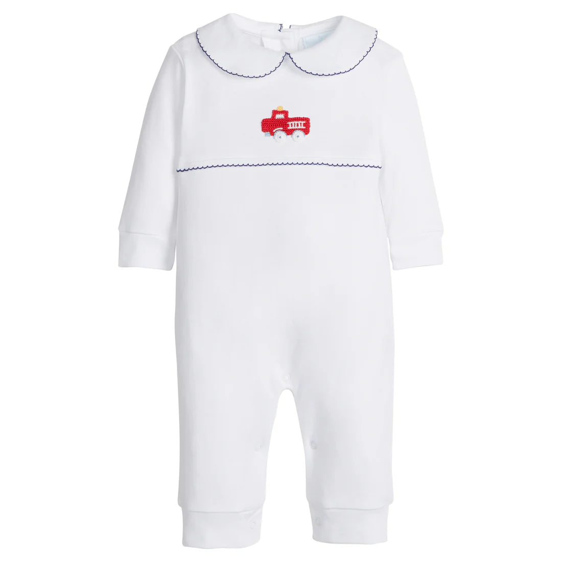 CROCHET PLAYSUIT FIRETRUCK