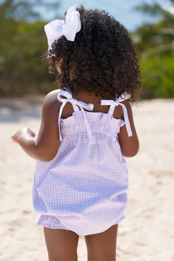 ROSEY ROMPER LAUDERDALE LAV GINGHAM