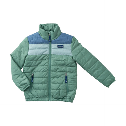 PUFFER JACKET FROSTY SPRUCE COLORBLOCK