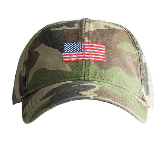 AMERICAN FLAG HAT CAMO