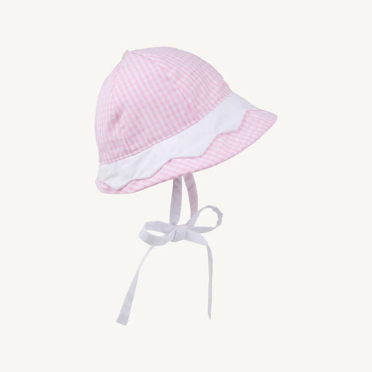 HOLLINGSWORTH HAT PINK GREENBRIAR GINGHAM