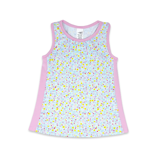 Riley Tank - Itsy Bitsy Floral/Cotton Candy Pink - 4T