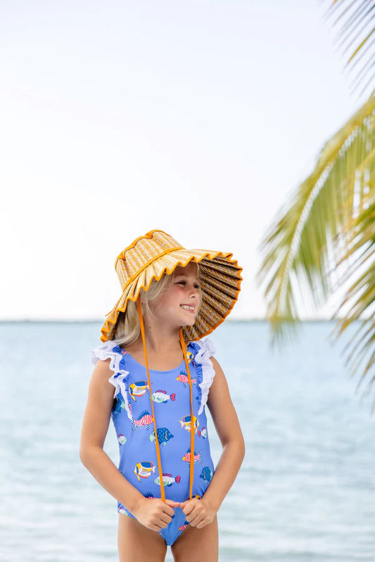 RUEHLING RUFFLE SUIT HERE FISHY FISHY